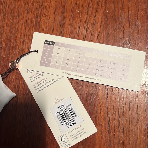 NWT 34DD white zip up front bra - Picture 3 of 5